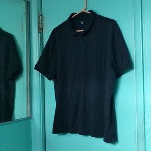 Saks Fifth Avenue 100% Cotton Black Men's Polo